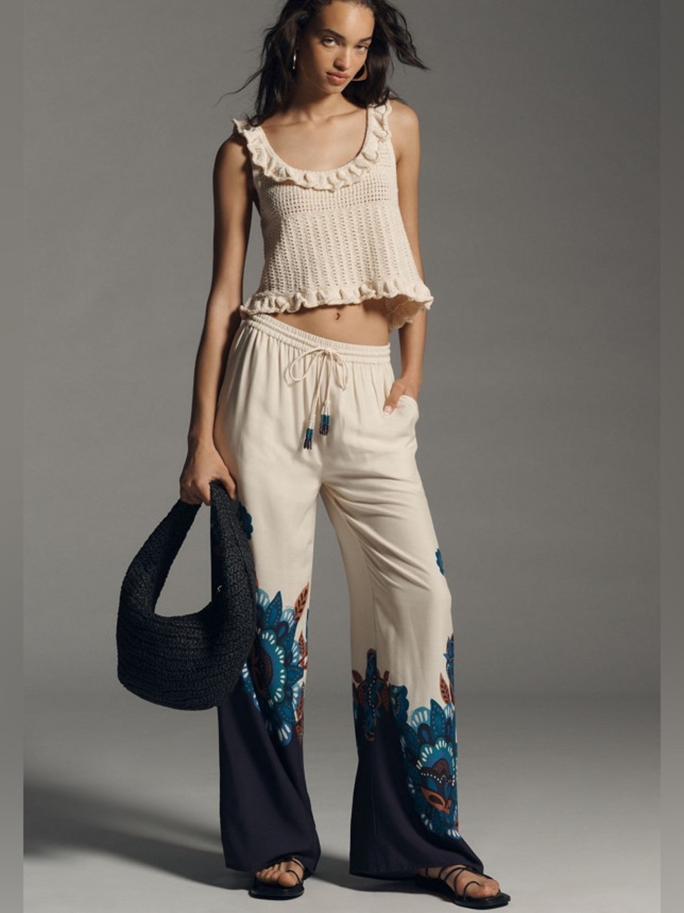 Farm Rio Printed Pull-On Pants - Picture 3 of 11